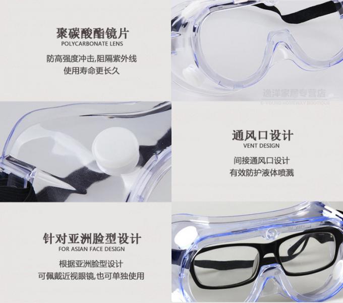 แว่นตานิรภัยโพลีคาร์บอเนต 3M 3M 1621 สำหรับ Splash เคมี